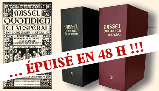Réédition du Missel Quotidien et Vespéral
