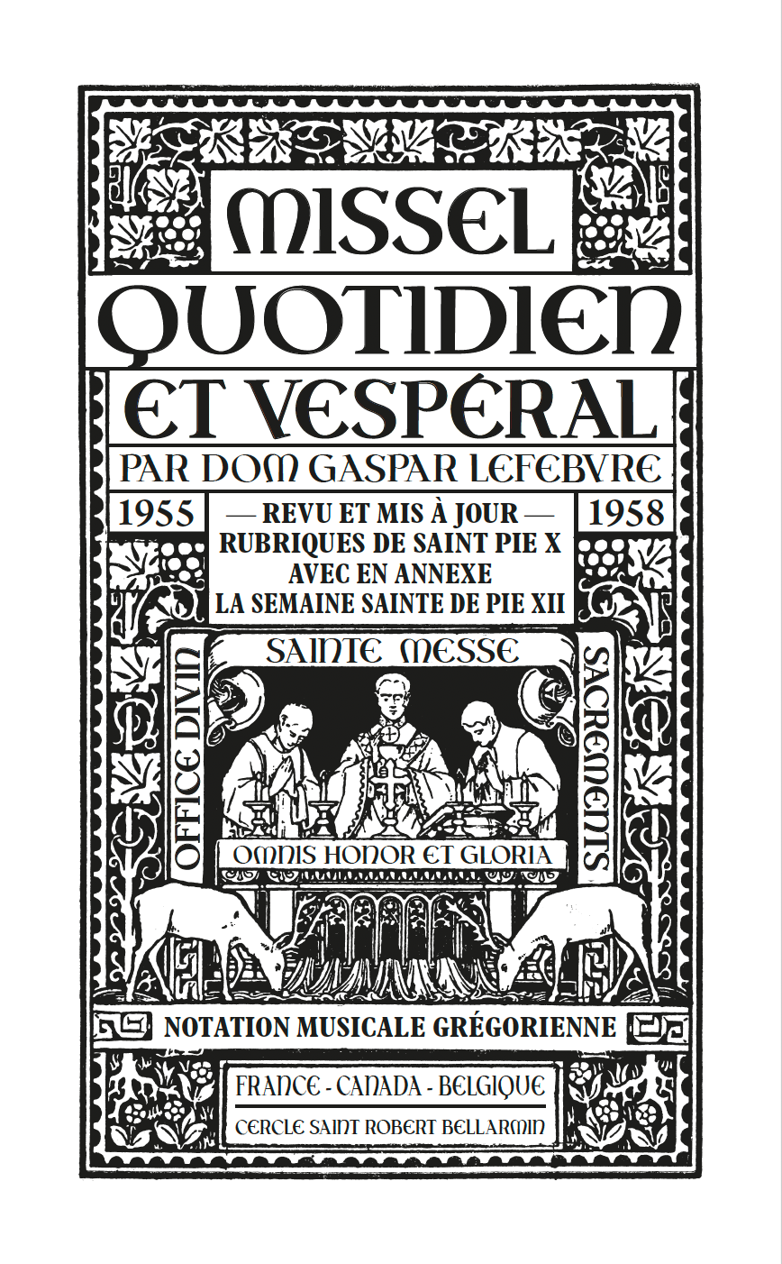 Missel Quotidien et Vespéral - Dom Gaspar Lefebvre