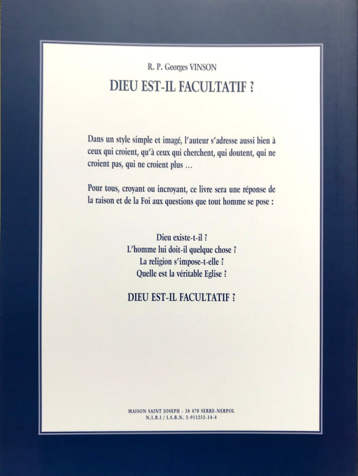 Dieu est-il facultatif ?