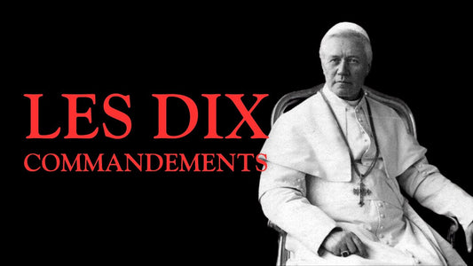 Les 10 commandements - Catéchisme de Saint Pie X avec les commentaires du chanoine Moiset.