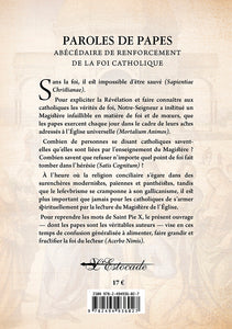 Paroles de Papes - Abécédaire de renforcement de la foi catholique.